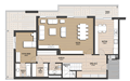 B Blok 5+1 Çatı Katı Dubleks Daire Alt Kat